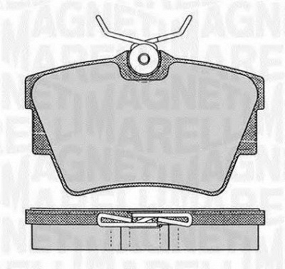 MAGNETI MARELLI 363916060370 -  Комплект тормозных колодок, дисковый тормоз